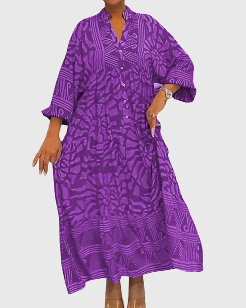 Mckinley™ | Maxi Dress With Elegant Print Clara Monroe