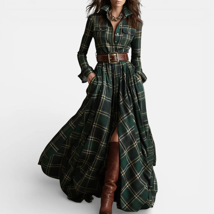 Scarlett | Belted Shirt Dress Clara Monroe