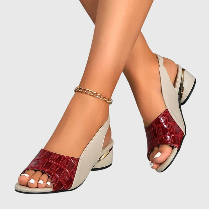 Whitney™ | Elegant Leather Sandals Clara Monroe