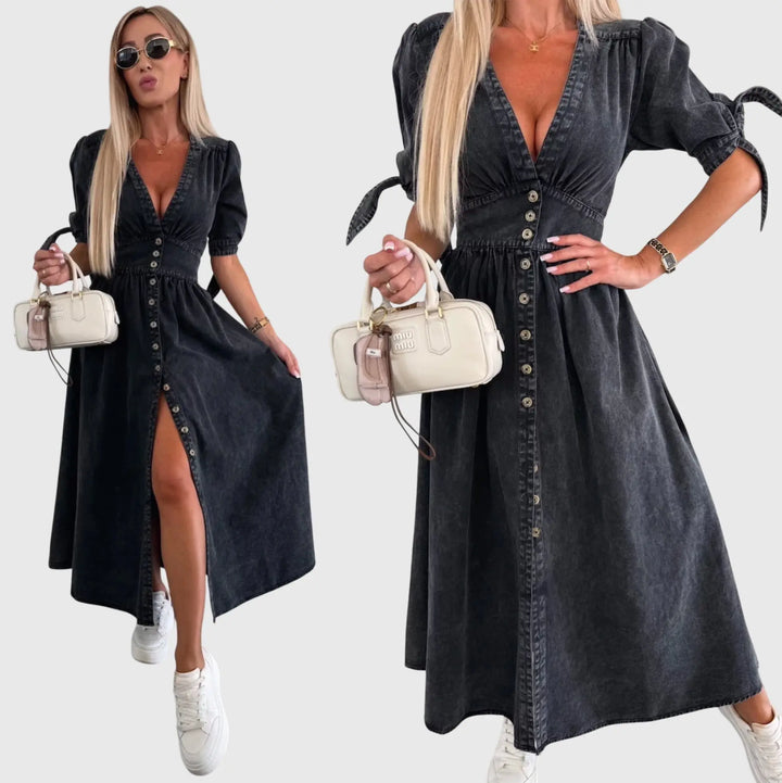 Sophia™ | Elegant Denim Dress Clara Monroe