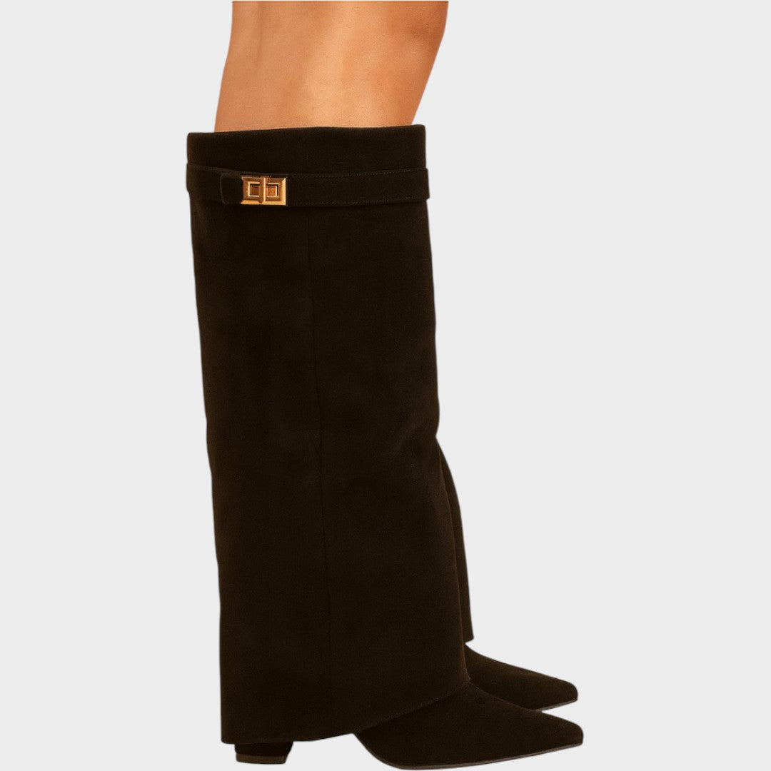 Lunara | High-Cut Suede Boots Clara Monroe