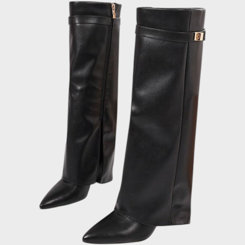 Luna | High Leather Boots Clara Monroe