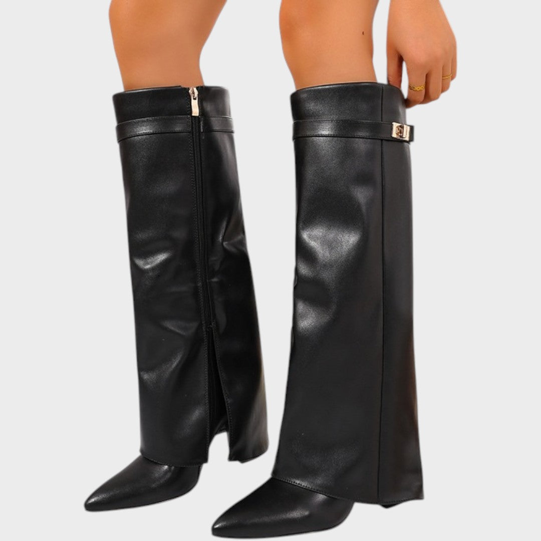 Luna | High Leather Boots Clara Monroe