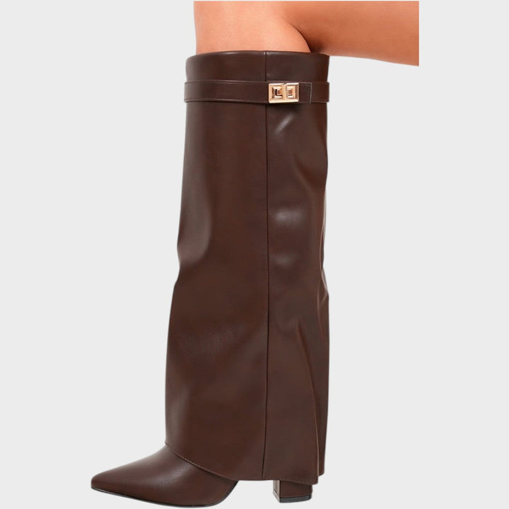 Luna | High Leather Boots Clara Monroe