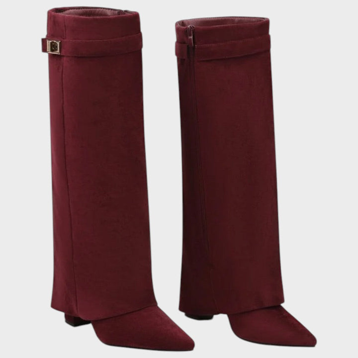 Lunara | High-Cut Suede Boots Clara Monroe