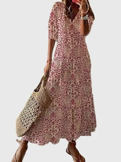 Amalia™ | Boho Vintage Summer Dress Clara Monroe