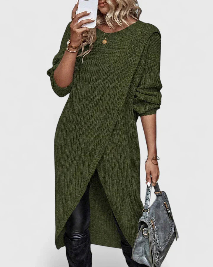 Zarymelle | Elegant Sweater Dress Clara Monroe
