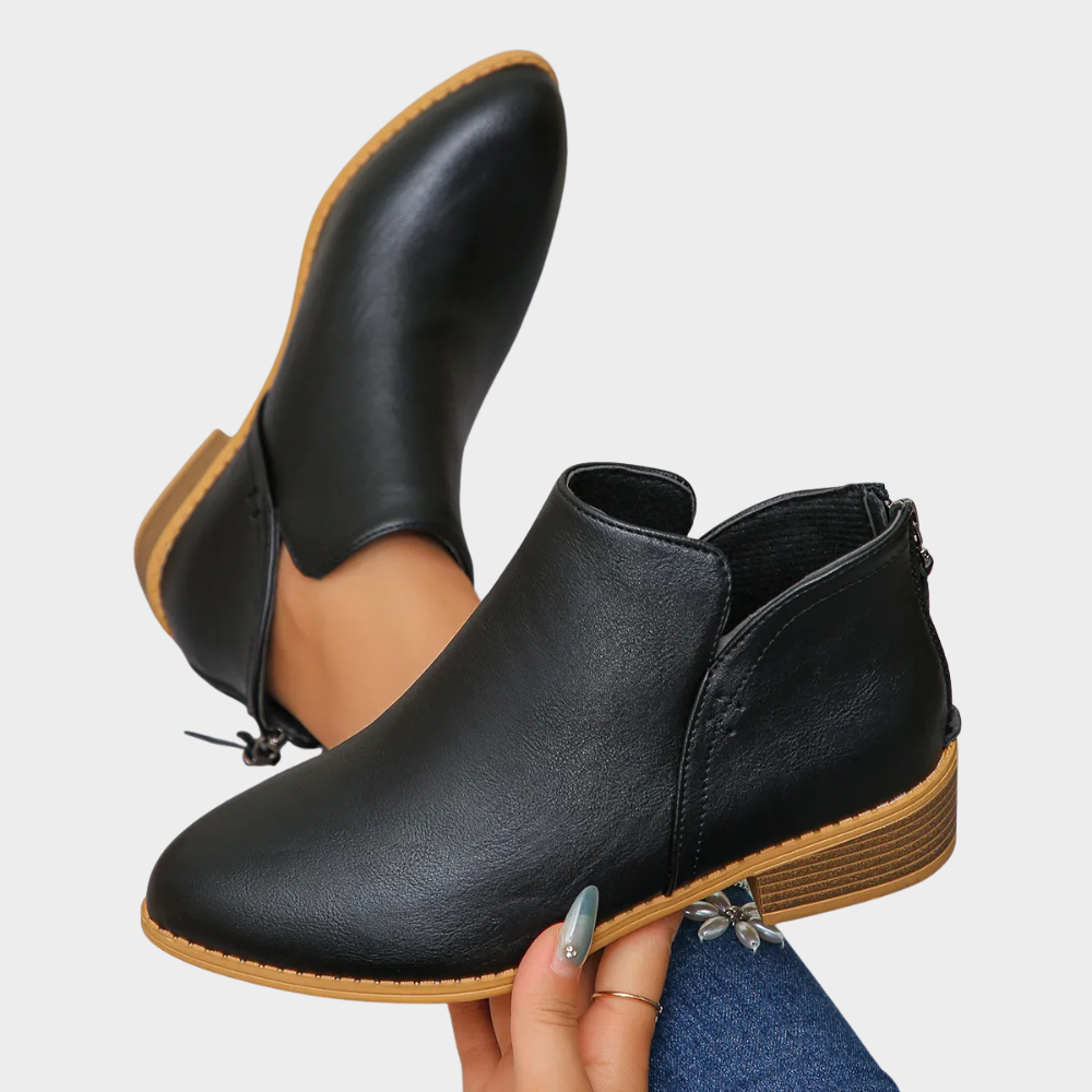 Oakley | Low Heel Ankle Boots