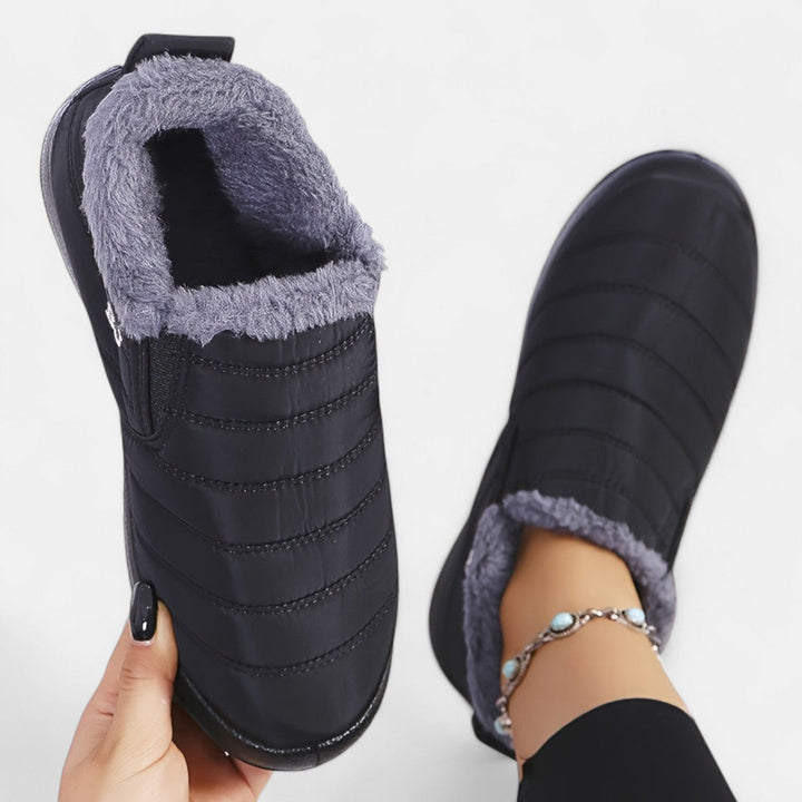 Victoria | Warm Winter Slip-On Boots. Clara Monroe