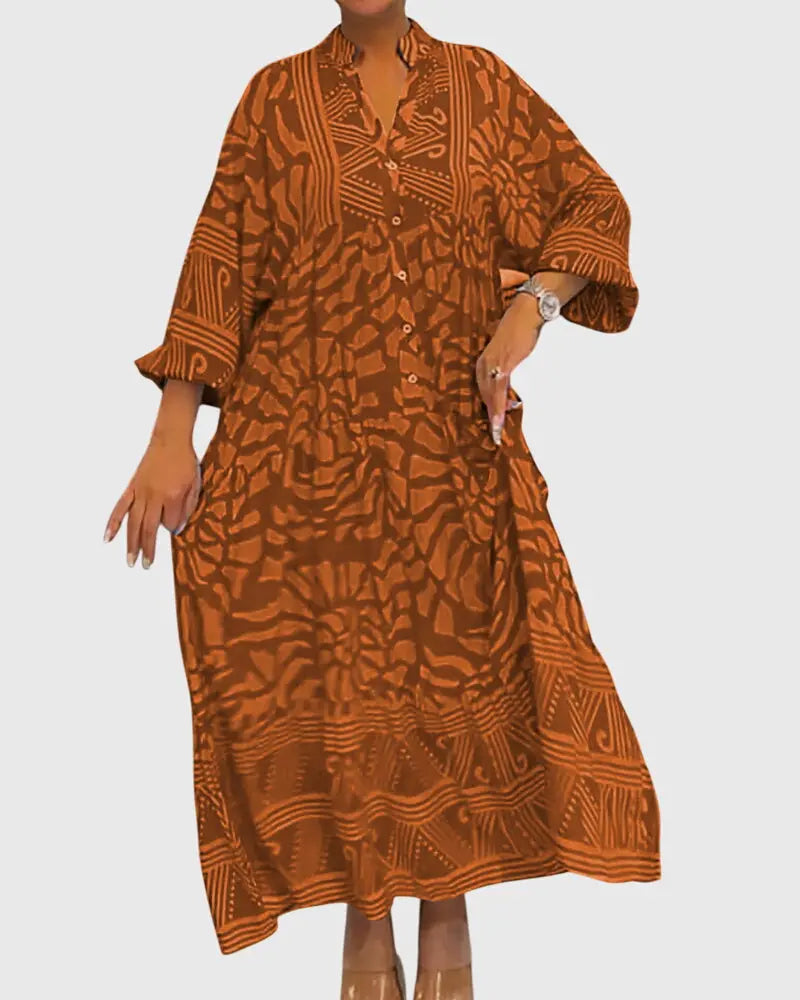 Mckinley™ | Maxi Dress With Elegant Print Clara Monroe