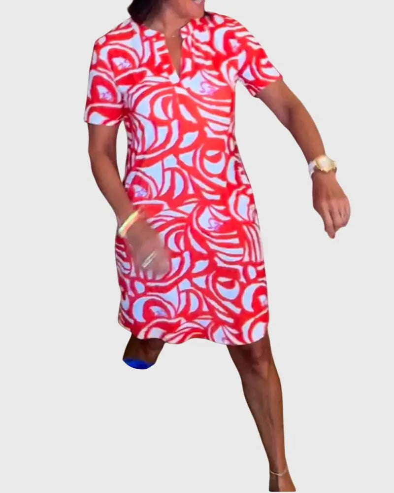 Elle™ | Flattering Avenue Walk Dress Clara Monroe
