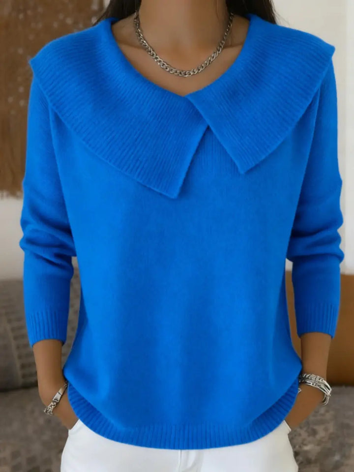 Lucia | Warm Sweater with Soft Collar Clara Monroe