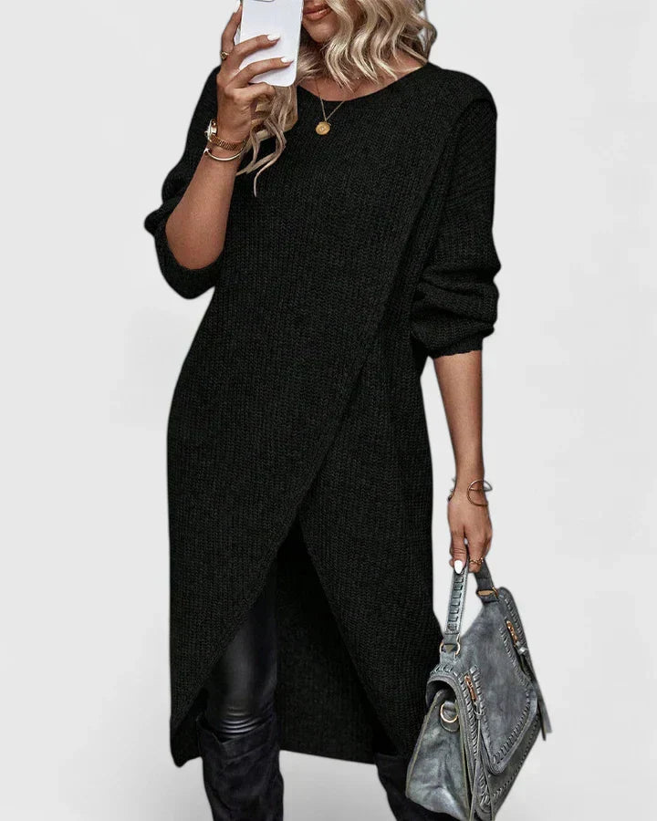 Zarymelle | Elegant Sweater Dress Clara Monroe