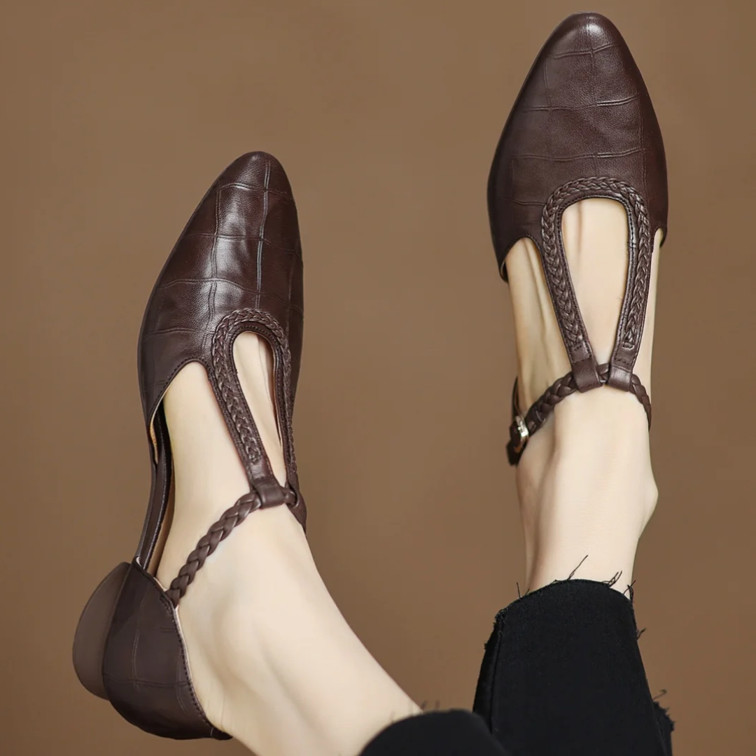 Cathy | Leather Mary Janes