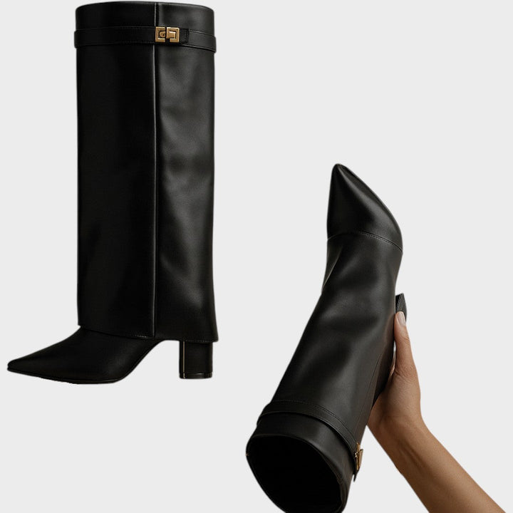 Luna | High Leather Boots Clara Monroe