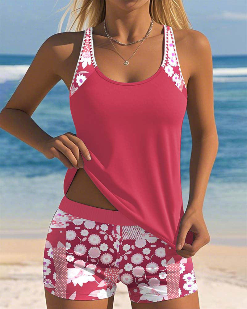 Melanie™ | Two-Piece Swimsuit with Comfortable Fit and Floral Beach Style Local Neighbours Sedona