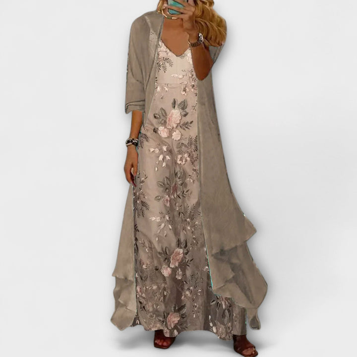 Bryleigh | Elegant Maxi Dress Two-Piece Set Clara Monroe