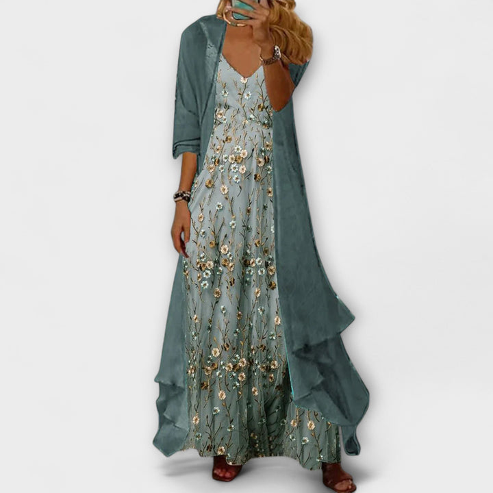 Bryleigh | Elegant Maxi Dress Two-Piece Set Clara Monroe