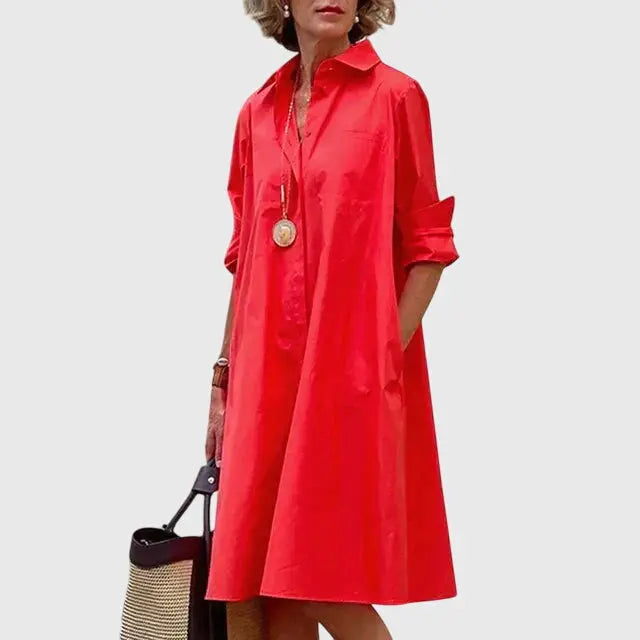 Paige™ - Elegant Dress With Pockets Clara Monroe