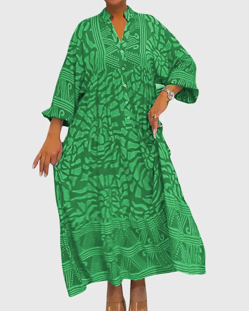 Mckinley™ | Maxi Dress With Elegant Print Clara Monroe