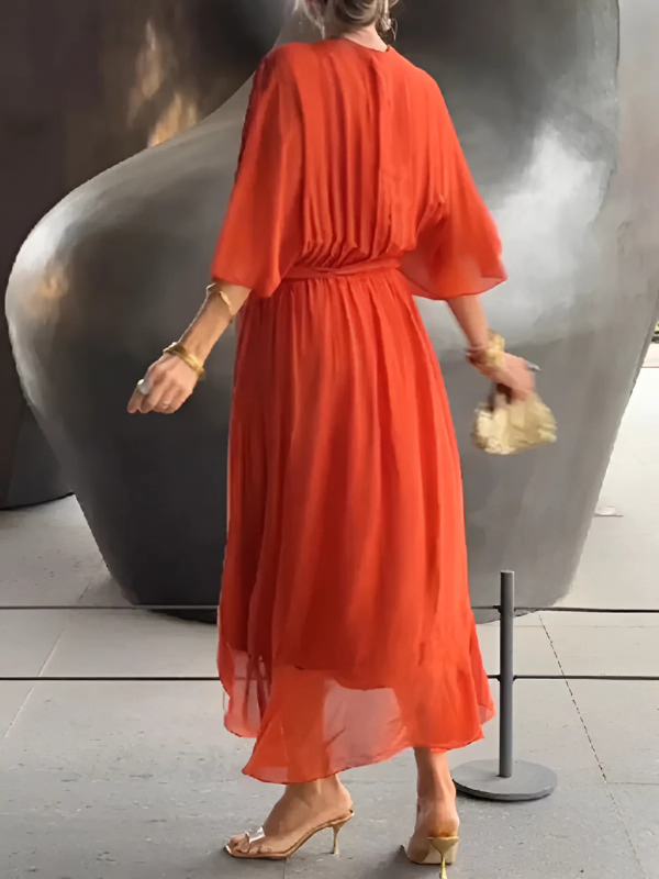 Lori™ | Timeless Wrap Midi Dress