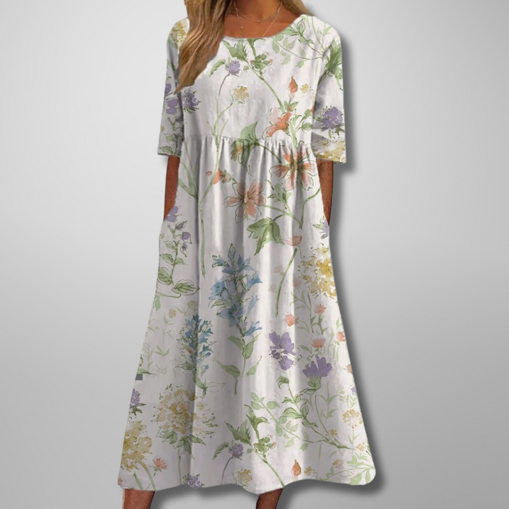 Gail™ | Relaxed Floral Midi Dress Local Neighbours Sedona