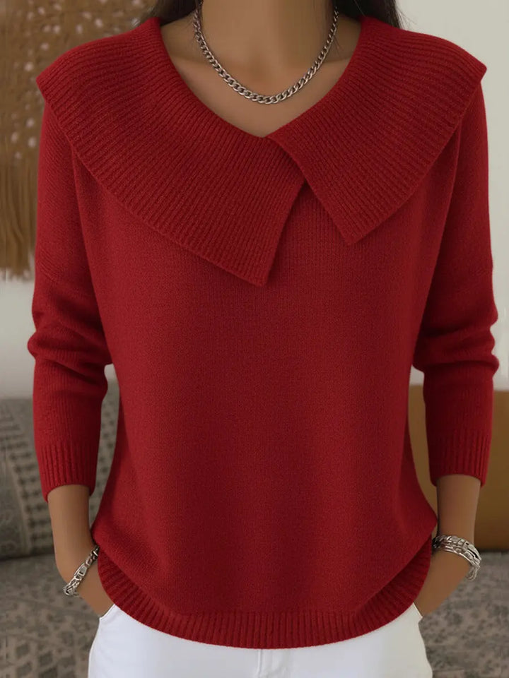 Lucia | Warm Sweater with Soft Collar Clara Monroe