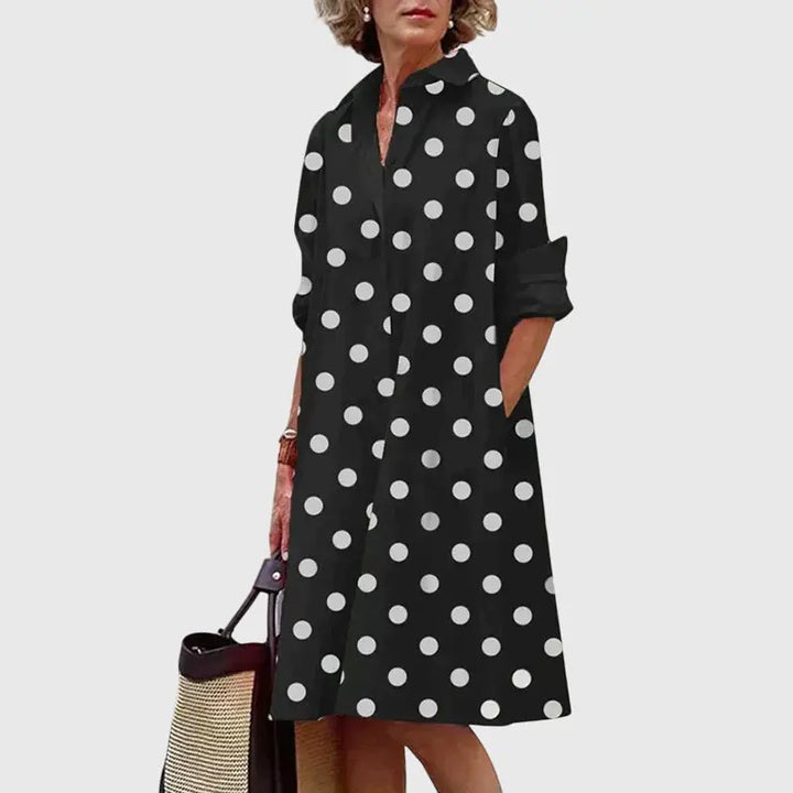 Paige™ - Elegant Dress With Pockets Clara Monroe