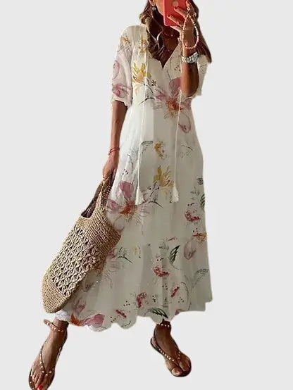 Amalia™ | Boho Vintage Summer Dress Clara Monroe