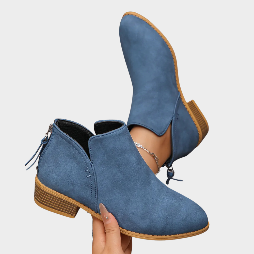 Oakley | Low Heel Ankle Boots