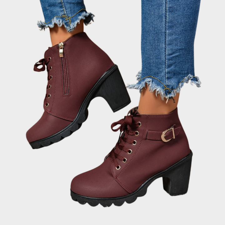 Kenna | Block Heel Ankle Boots