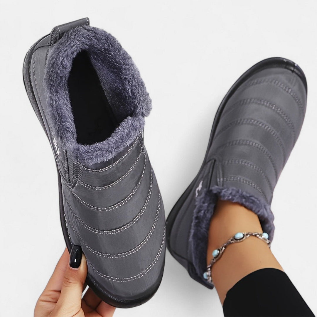 Victoria | Warm Winter Slip-On Boots. Clara Monroe