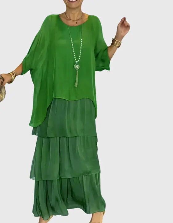 Susan™ | Long and Flowing Elegant Dress Clara Monroe