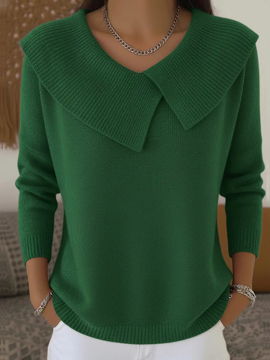 Lucia | Warm Sweater with Soft Collar Clara Monroe