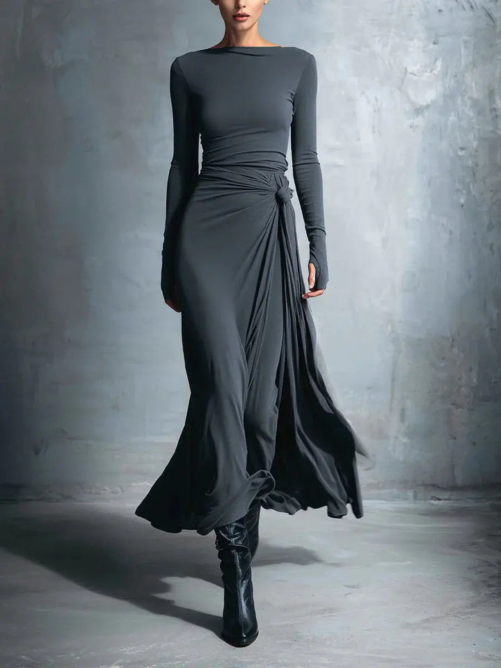 Naiara ❘ Maxi dress with side knot Clara Monroe