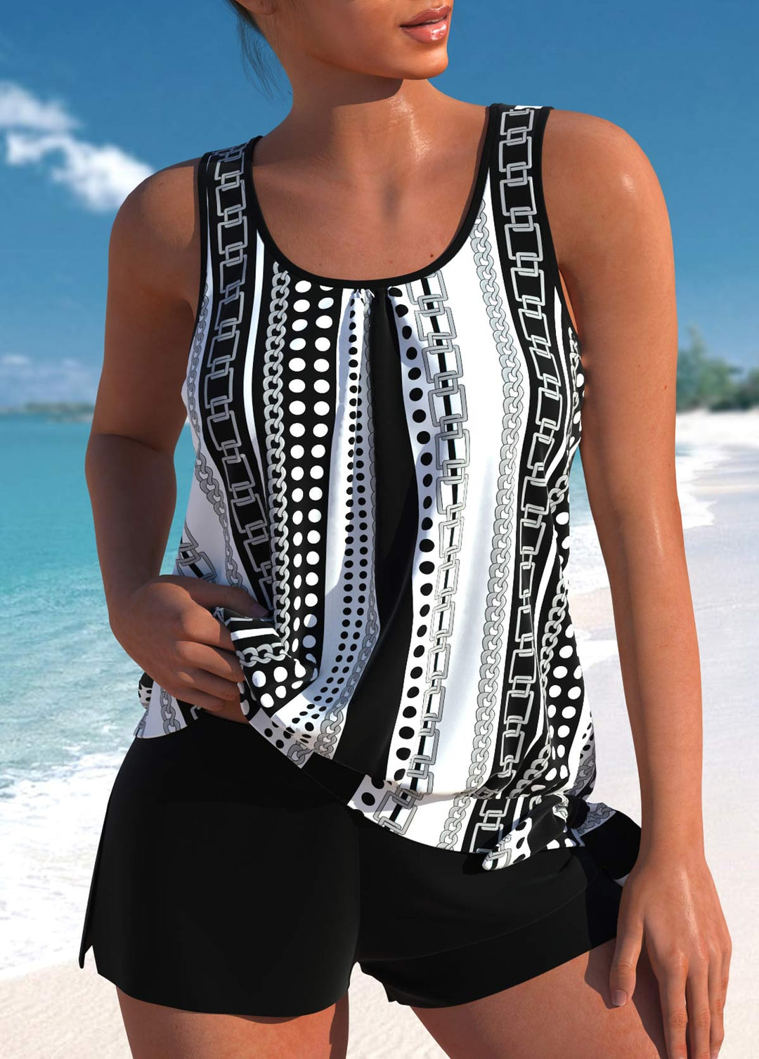 Helena™ | Stylish Floral Tankini Set Women Local Neighbours Sedona