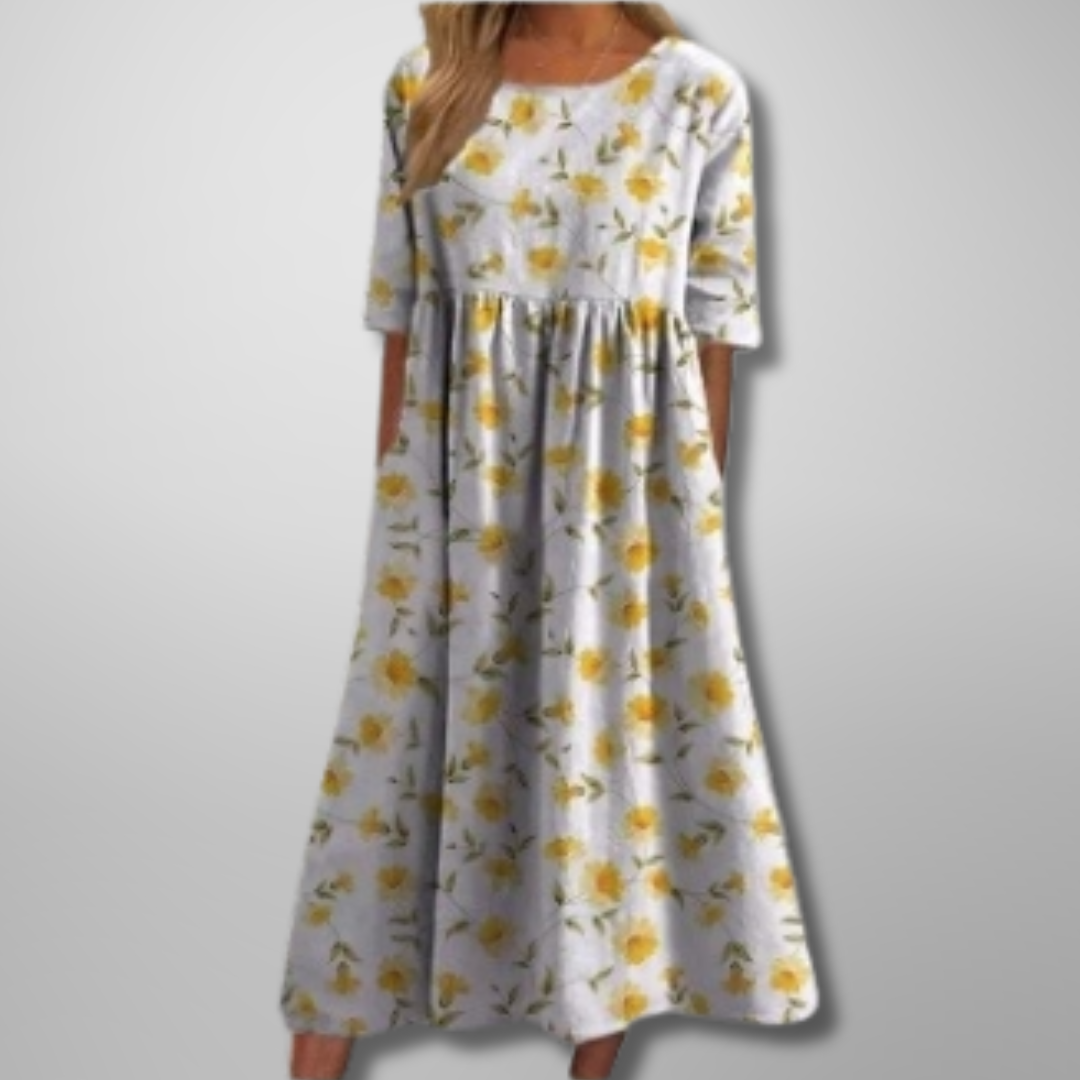 Gail™ | Relaxed Floral Midi Dress Local Neighbours Sedona