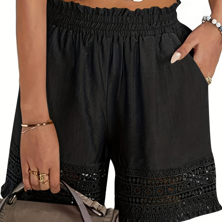 Clara | Relaxed Lace Trim Summer Shorts