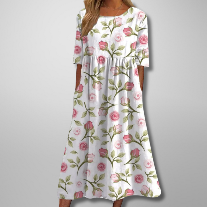 Gail™ | Relaxed Floral Midi Dress Local Neighbours Sedona