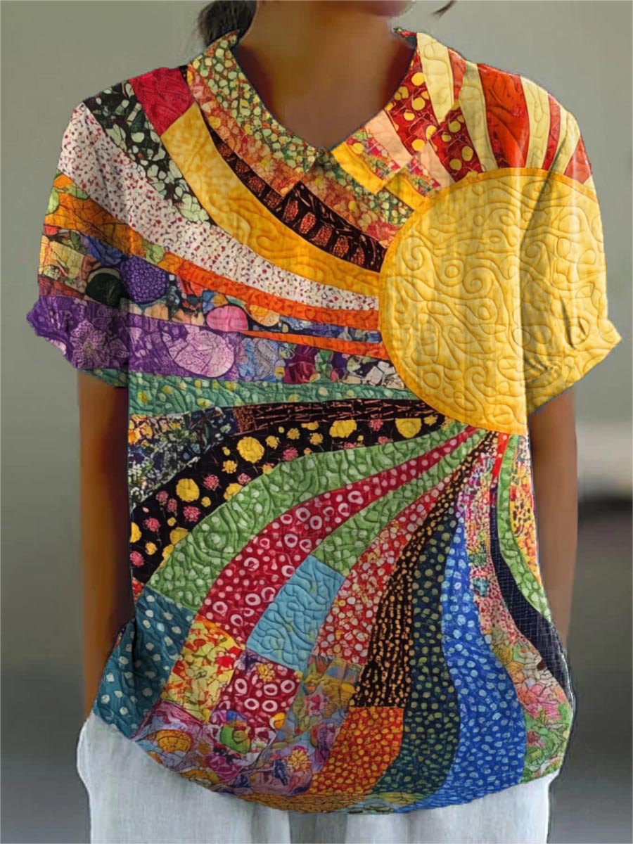 Lila | Sunburst Patchwork Shirt Local Neighbours Sedona