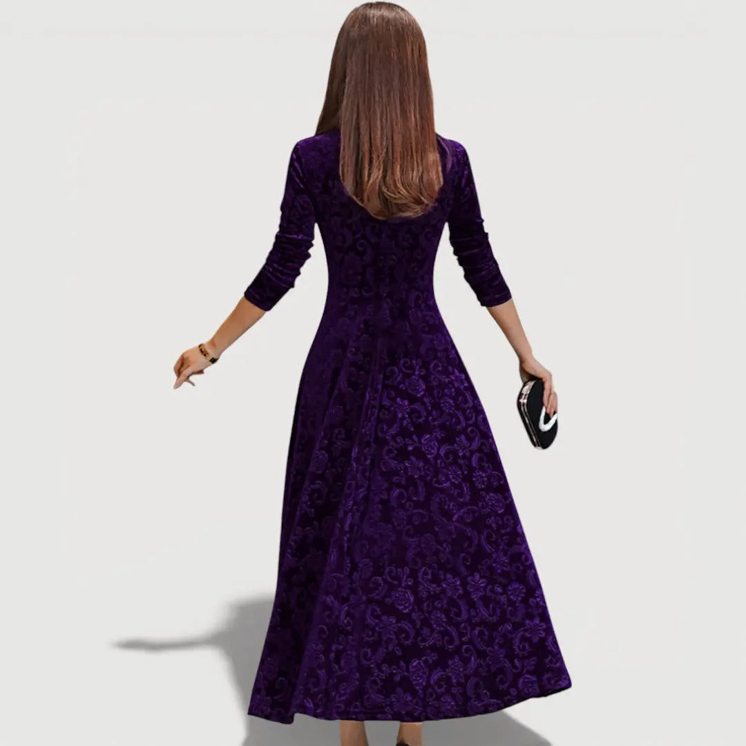 JILLIAN – ELEGANT VELVET DRESS Clara Monroe