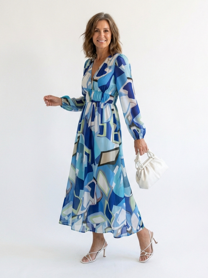 Althea | Long Sleeve Floral Maxi Dress Local Neighbours Sedona