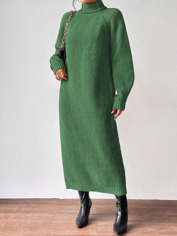 Marjorie | Knit Turtleneck Sweater Dress