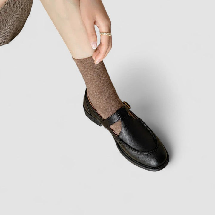 Zhelynne | Orthopedic Square-Toe Mary Jane Shoes Clara Monroe