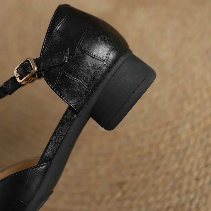 Cathy | Leather Mary Janes