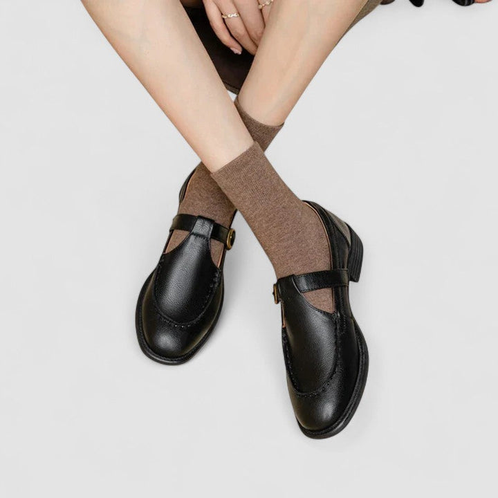 Zhelynne | Orthopedic Square-Toe Mary Jane Shoes Clara Monroe