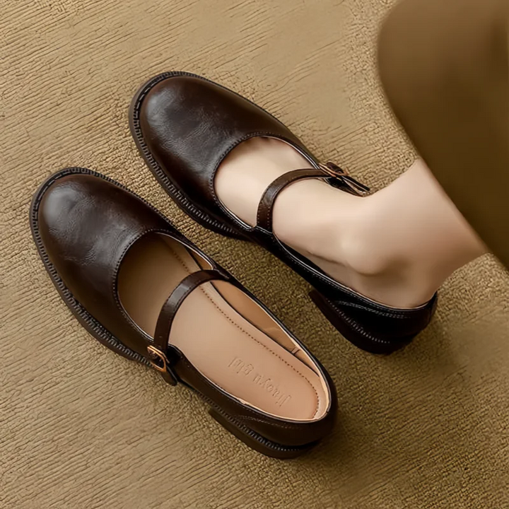 Katrina | Classic Comfort Mary Janes Made of Leather