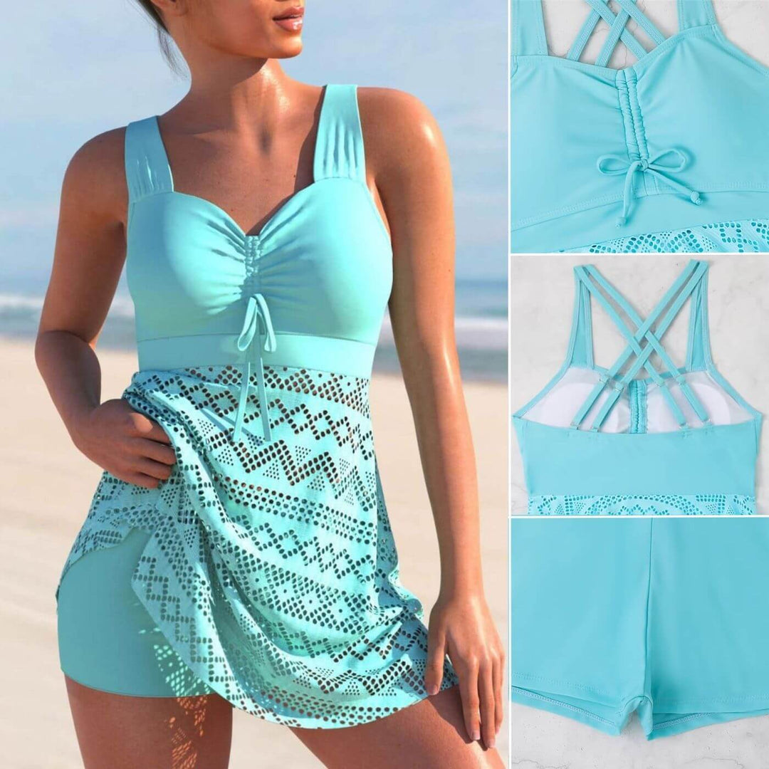 Grace™ | Ruched Tankini Swim Dress Local Neighbours Sedona