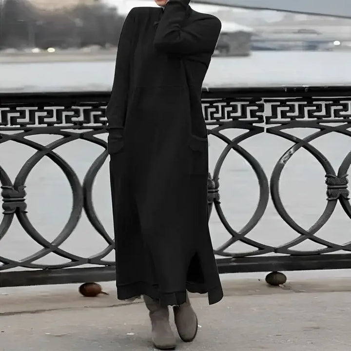 Mara Knitted Maxi Dress – Cozy Long Sleeve Oversized Winter Dress Clara Monroe