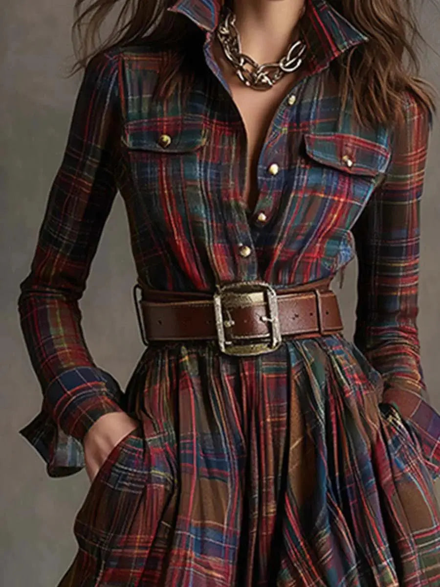 Scarlett | Belted Shirt Dress Clara Monroe